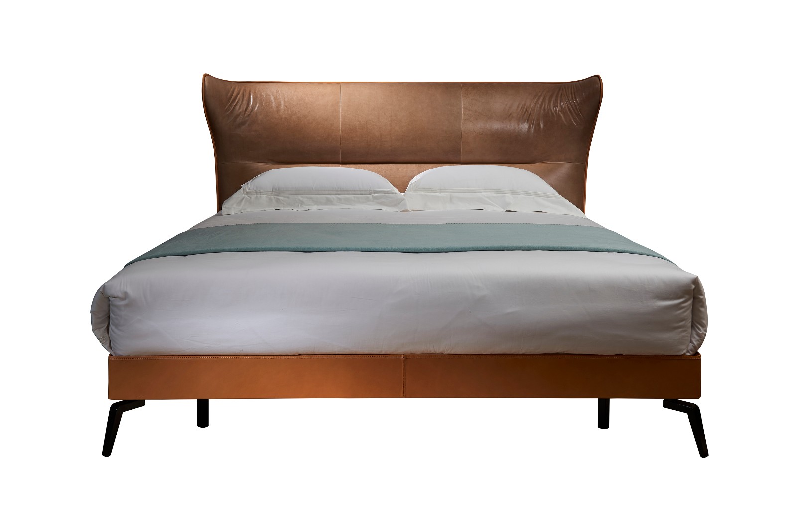 自由空间 现代简约 头层牛皮 床b-161