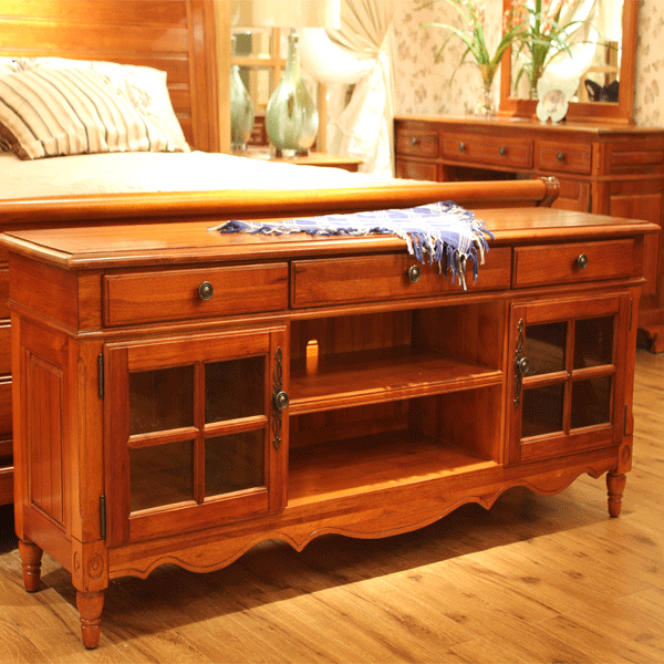 英伦华庄 英式 实木 卧房 大电视柜 03 1600*420*650mm
