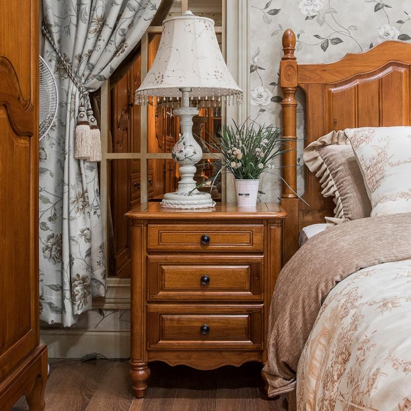 英伦华庄 英式 实木 卧室 床头柜 10 580*400*650mm