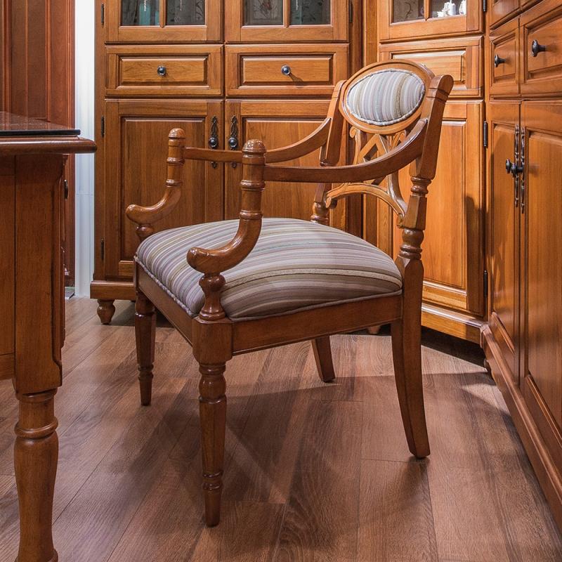 英伦华庄 英式 实木 书房 休闲椅 02b 640*650*950mm