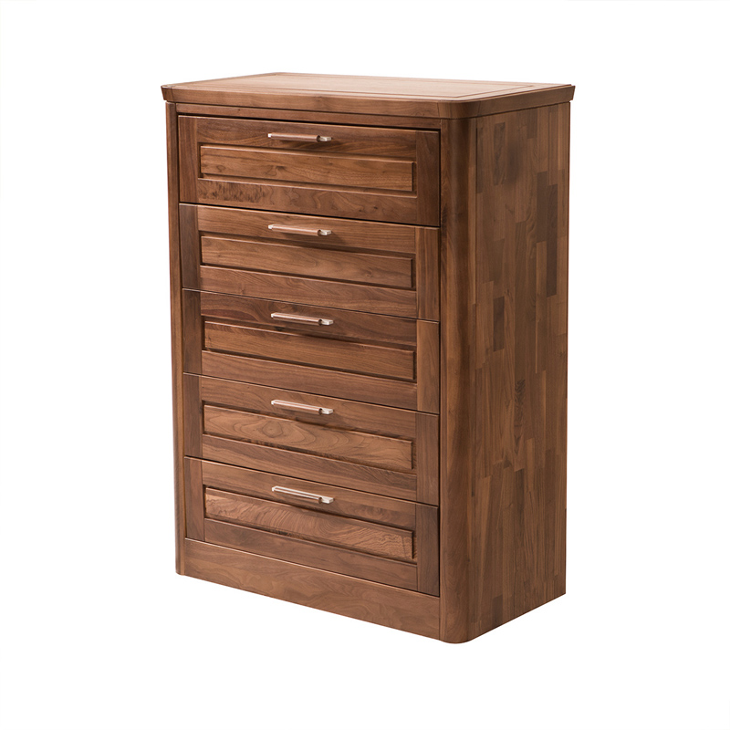 百强黑胡桃五屉柜na4-05a