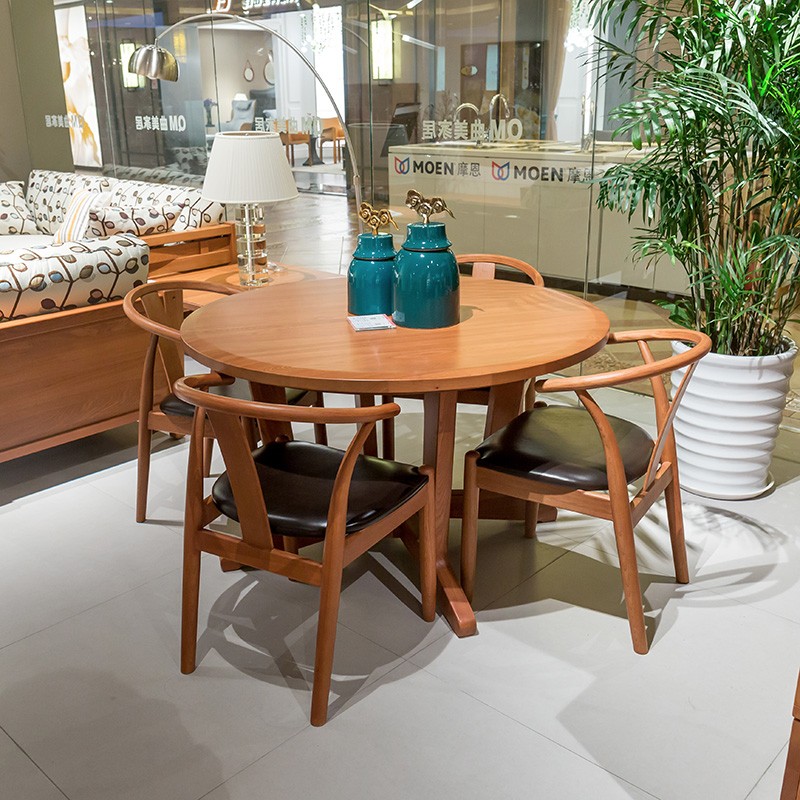 曲美家居-餐桌(圆)-elm-r-gf10-c07-1