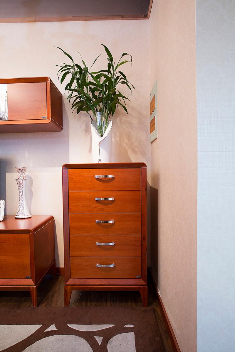 kinwai健威人性家具,樱桃木贴皮,板木家具,卧房五斗柜