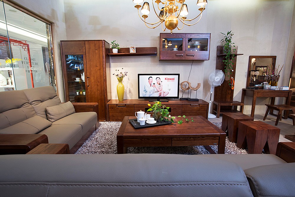 kinwai健威人性家具,白蜡木纯实木家具,客厅 装饰柜