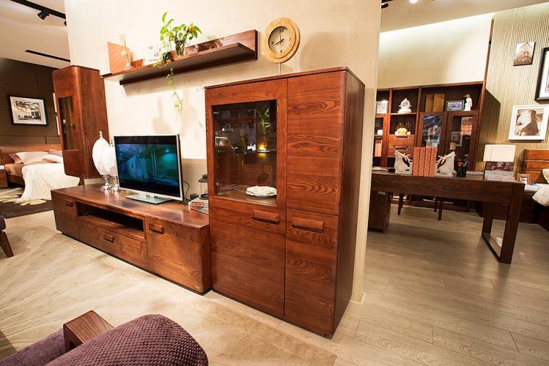 kinwai健威人性家具,白蜡木纯实木家具,客厅装饰柜