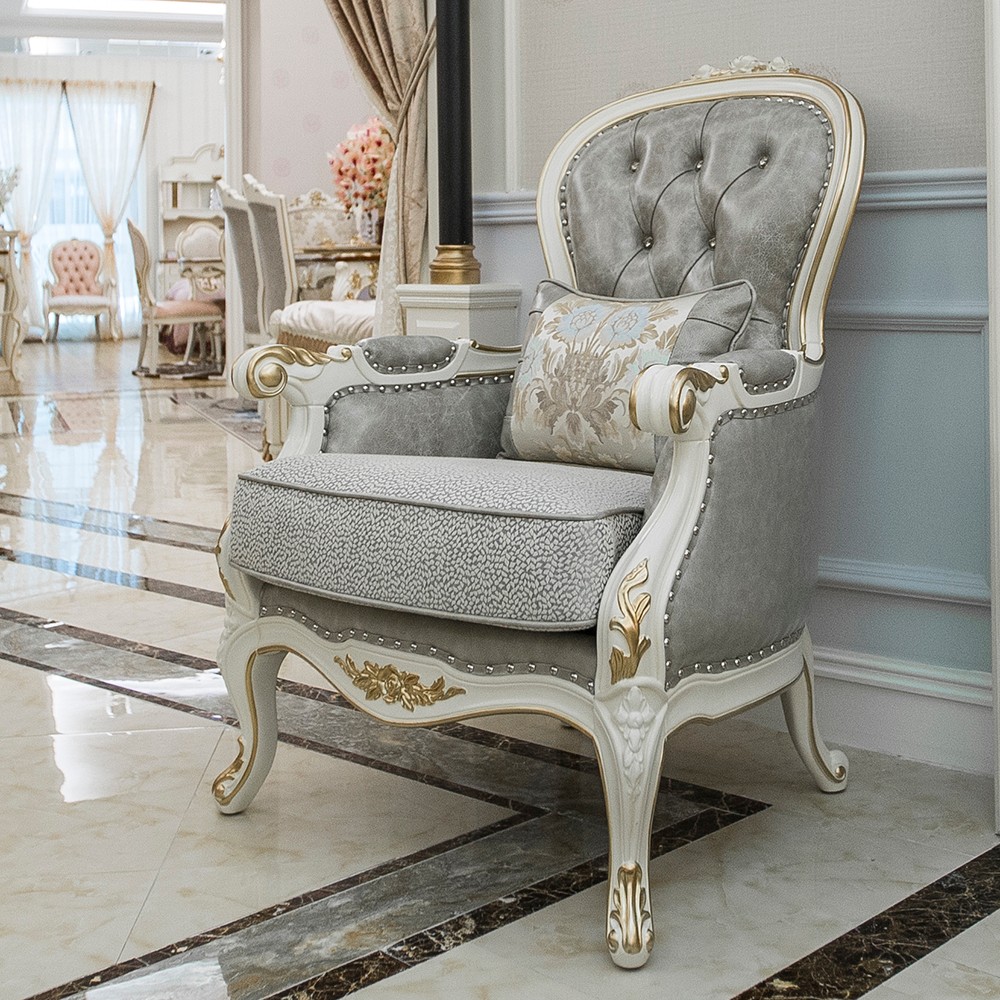 玛莎c8(皮布结合)休闲椅