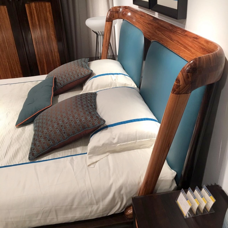 柏森实木大床乌金木大床现代简约实木大床送终身售后终身维护