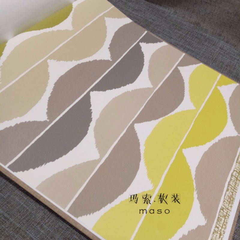 出品】纯纸墙壁纸 彩色 竖波浪 乱纹 竖条纹 8kw系列