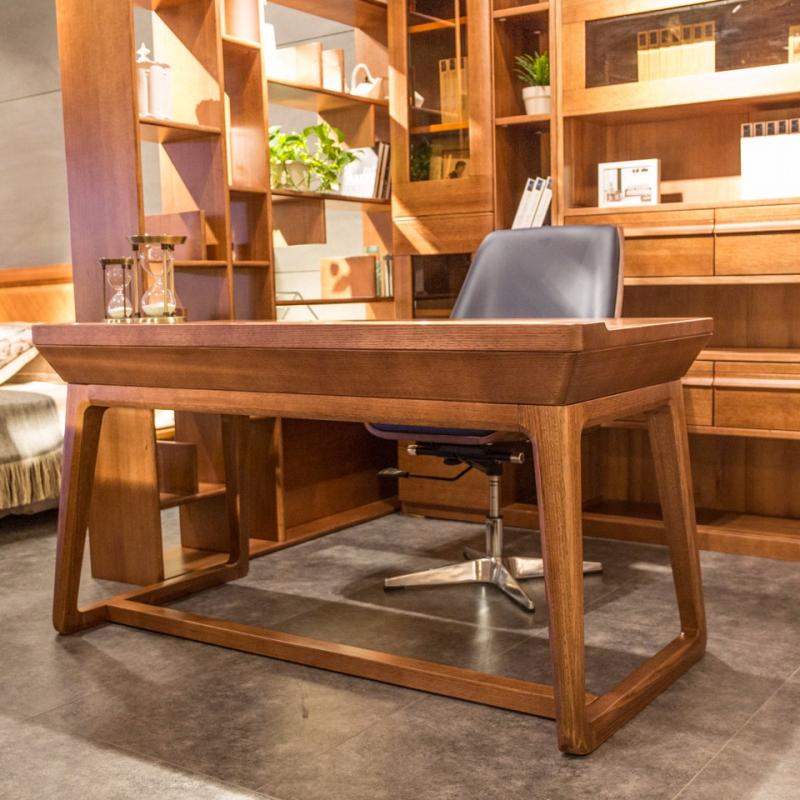皇品德式风格瑞格楠木书桌