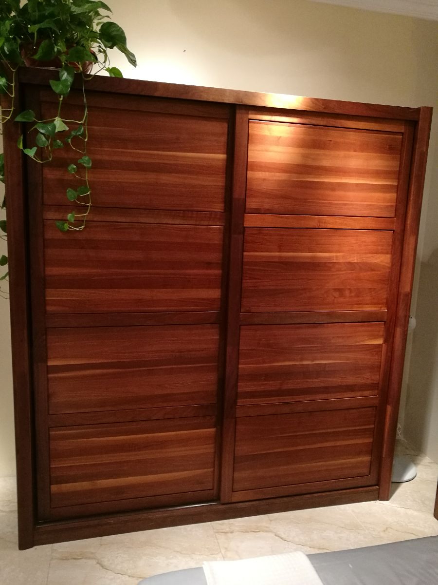 柏森ld北美黑胡桃 趟门衣柜