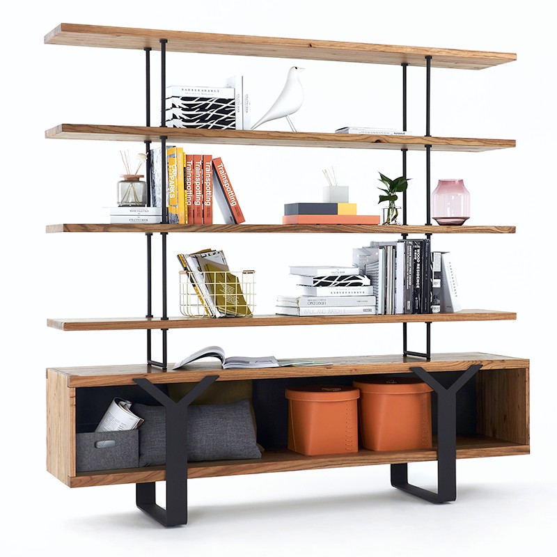 daaz设计师原创/原生态创意家具/现代简约铁艺实木书架