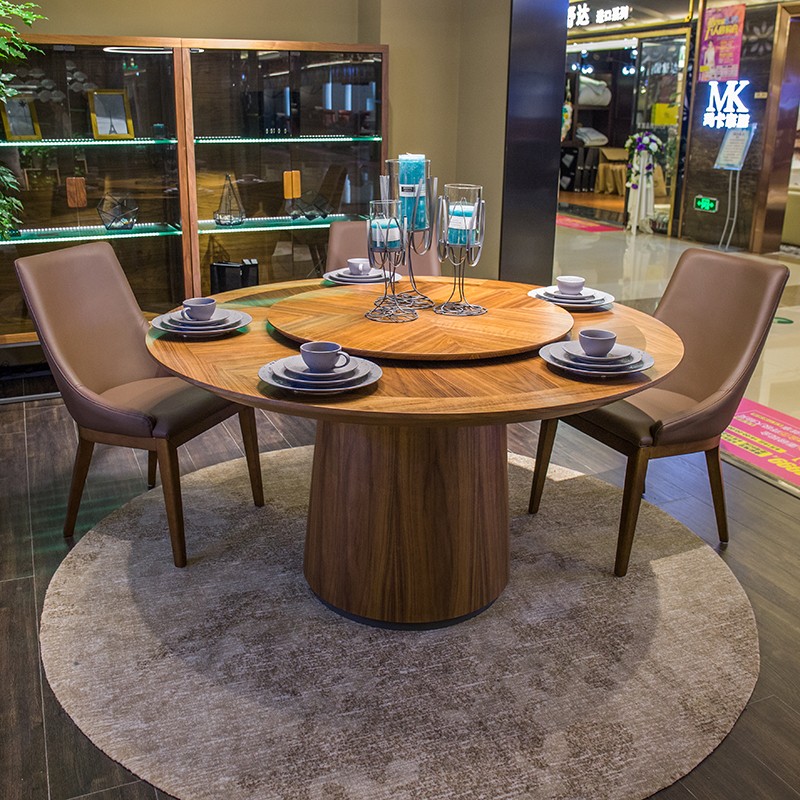 华意空间mdn北欧圆餐台